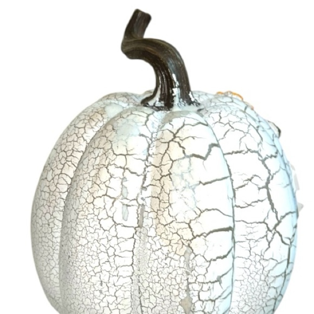 Decorative ceramic Pumpkin Wagon Ornament - Picture 6 of 6